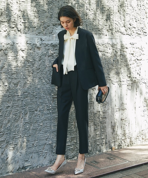 「SMILE ORCHID」 パンツスーツ L ブラック レディース_画像2