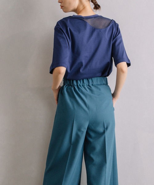 「MARECHAL TERRE」 半袖カットソー MEDIUM ブラック レディース_画像3