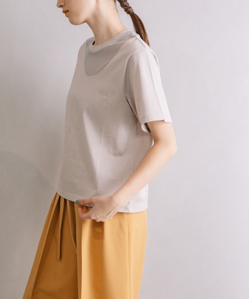 「MARECHAL TERRE」 半袖カットソー MEDIUM ブラック レディース_画像6