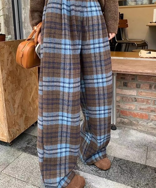 「meJane」 イージーパンツ M ブルー レディース_画像2