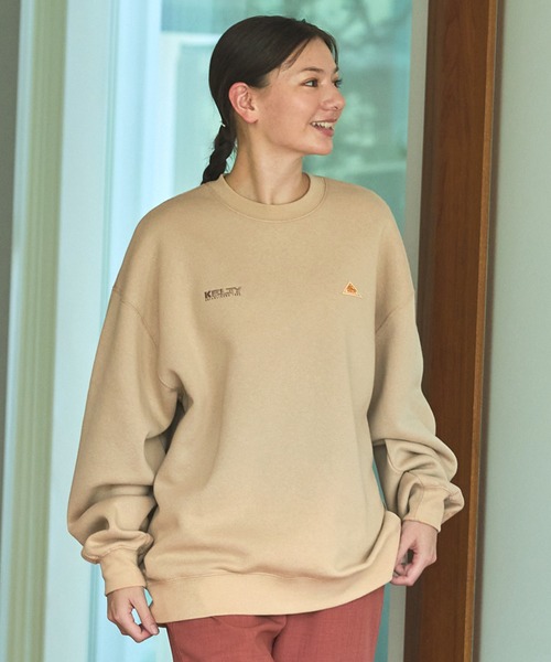 「KELTY」 スウェットカットソー M グレイッシュベージュ レディース_画像2
