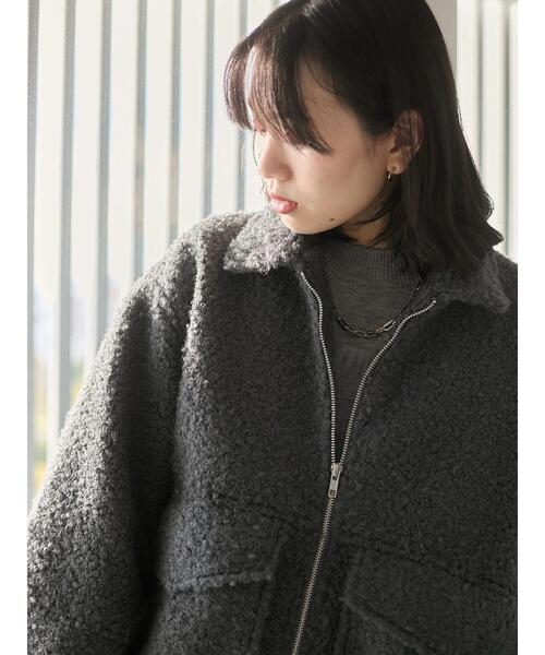 「Samansa Mos2 blue」 ブルゾン F チャコールグレー レディース_画像5