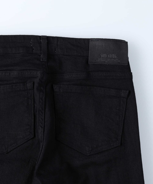 「SOMETHING」 ブーツカットデニムパンツ 26inch ブラック レディースの画像