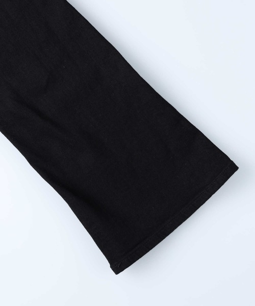「SOMETHING」 ブーツカットデニムパンツ 26inch ブラック レディースの画像