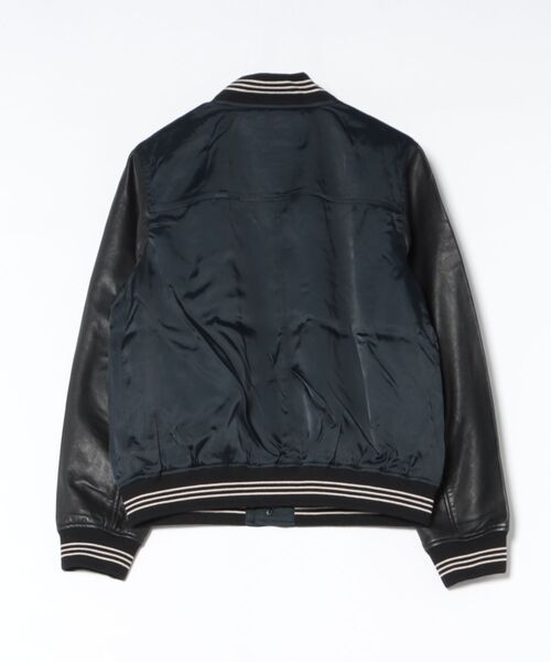 ma1 ma-1 TAISHI LEATHER VARSITY BOMBER JACKET | TAISHI レザー バーシティ ボンバー ジャケットの画像