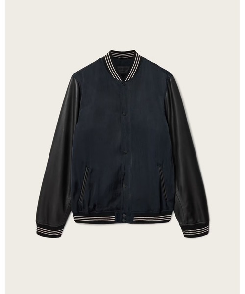 ma1 ma-1 TAISHI LEATHER VARSITY BOMBER JACKET | TAISHI レザー バーシティ ボンバー ジャケットの画像