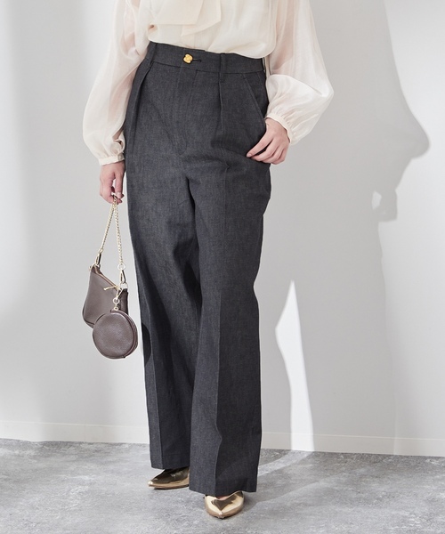 「journal standard L'essage」 パンツ 38 ブルー レディースの画像