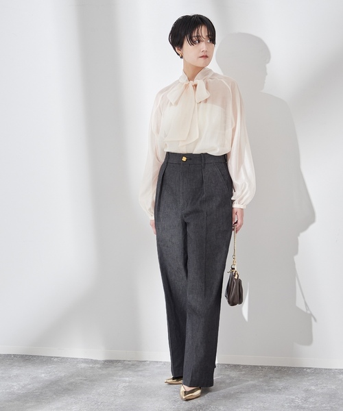 「journal standard L'essage」 パンツ 38 ブルー レディースの画像