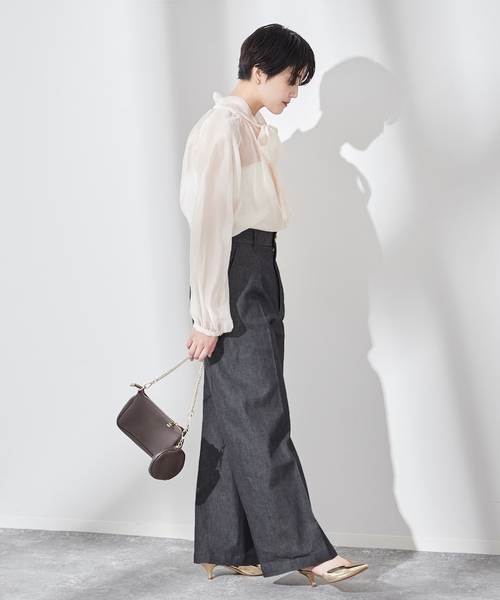 「journal standard L'essage」 パンツ 38 ブルー レディースの画像