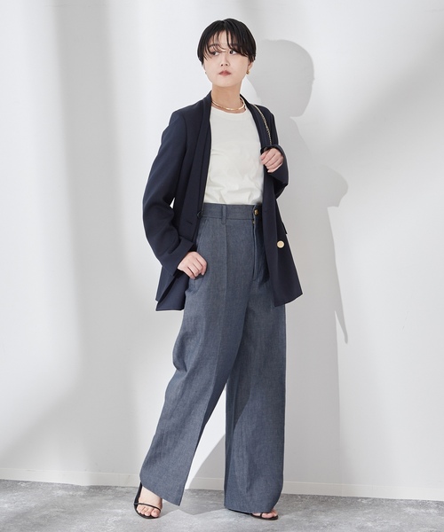 「journal standard L'essage」 パンツ 38 ブルー レディースの画像