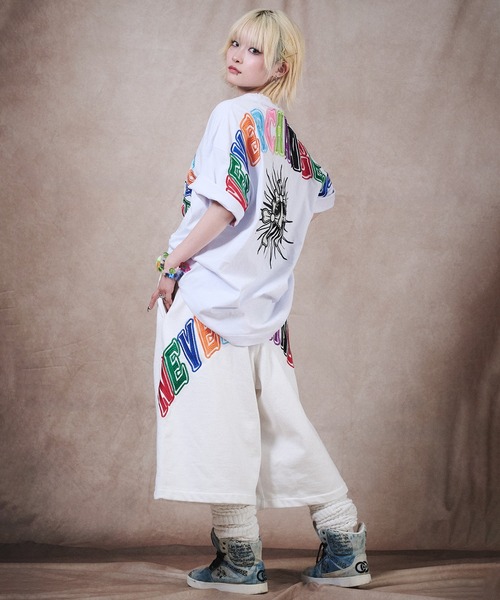 GALFY（ガルフィー） tシャツ GALFY-おしゃぶりワンワンカラフルロゴ
