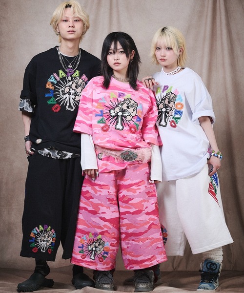 GALFY（ガルフィー） tシャツ GALFY-おしゃぶりワンワンカラフルロゴ