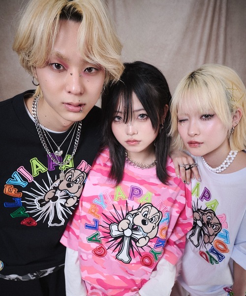GALFY（ガルフィー） tシャツ GALFY-おしゃぶりワンワンカラフルロゴ
