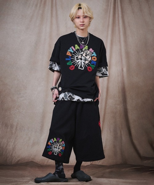 GALFY（ガルフィー） tシャツ GALFY-おしゃぶりワンワンカラフルロゴ