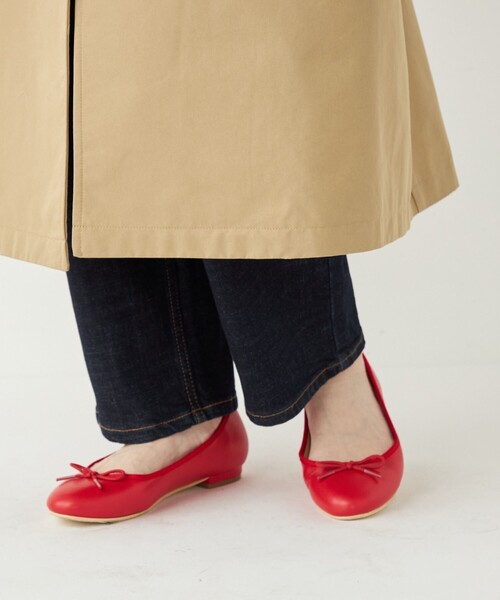 「SHIPS Colors」 「sophora」バレエシューズ SMALL レッド レディース_画像9