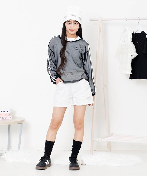 glacetokyo ショーパンのみ algy（アルジー） パンツ クラッシュショーパン キッズ 子供服 女の子