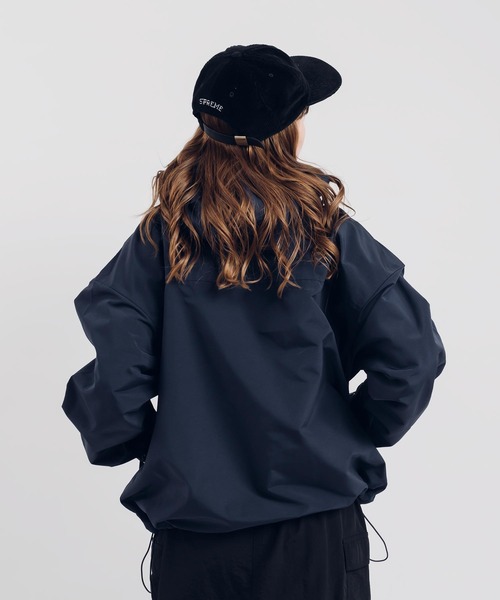 「MUHET」 マウンテンパーカー X-LARGE ネイビー レディース_画像6