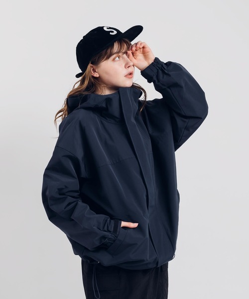 「MUHET」 マウンテンパーカー X-LARGE ネイビー レディース_画像7