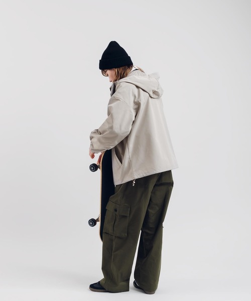 「MUHET」 マウンテンパーカー X-LARGE ネイビー レディース_画像9