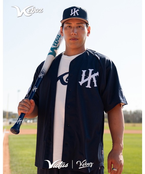 KEBOZ（ケボズ） シャツ VICTUS × KEBOZ MESH BASEBALL JERSEY メンズ