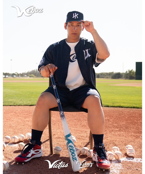 KEBOZ（ケボズ） シャツ VICTUS × KEBOZ MESH BASEBALL JERSEY メンズ