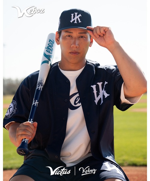 KEBOZ（ケボズ） シャツ VICTUS × KEBOZ MESH BASEBALL JERSEY メンズ