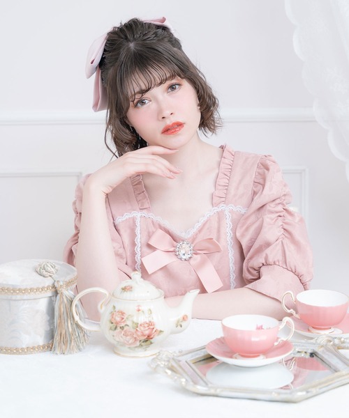 「DearMyLove」 7分袖ワンピース X-LARGE ベージュ レディース_画像5