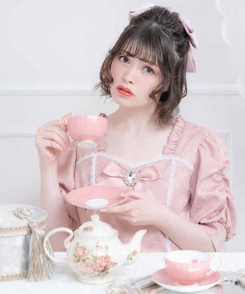 「DearMyLove」 7分袖ワンピース X-LARGE ベージュ レディース_画像6