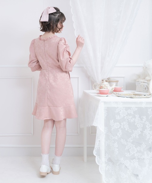 「DearMyLove」 7分袖ワンピース X-LARGE ベージュ レディース_画像8