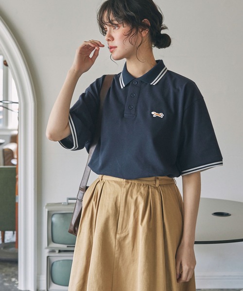 「PENNEYS」 半袖ポロシャツ FREE ブラック レディース_画像5