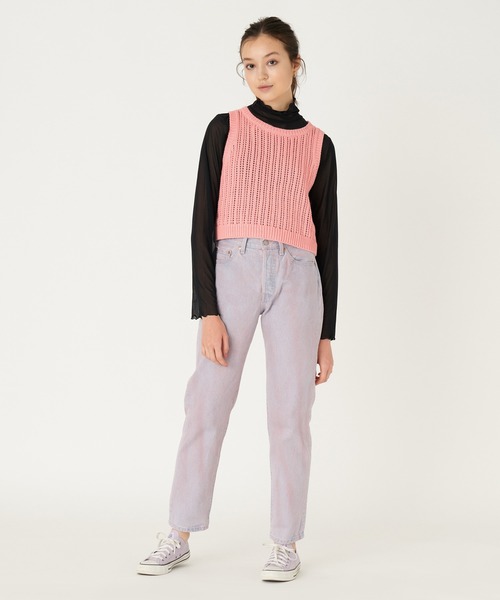 「501」 デニムパンツ 26inch インディゴブルー レディース_画像5