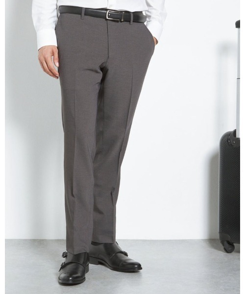 【新品タグ付き✨】スーツセレクト　パンツスーツ上下　洗える　背抜き　L　グレー SUIT SELECT セレモニースーツ スラックス 「すぐ着られる裾上げ済仕様