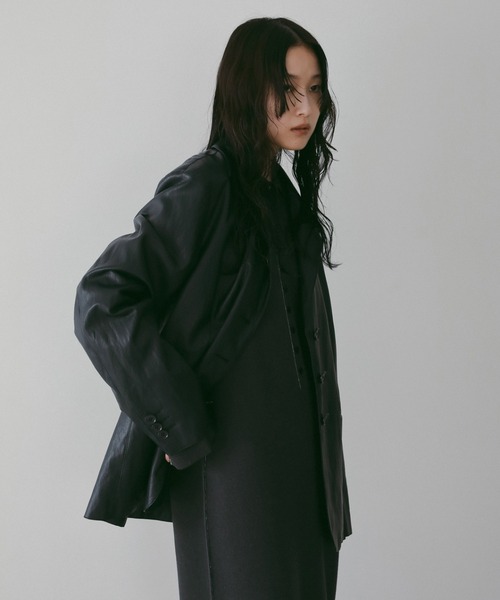 「anuke」 長袖ワンピース 36inch ベージュ レディース_画像7