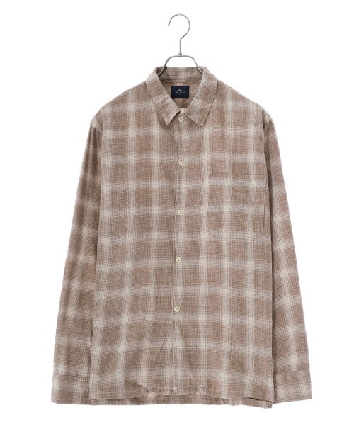 「REMI RELIEF NAVY LABEL」 長袖シャツ L ベージュ メンズ_画像2