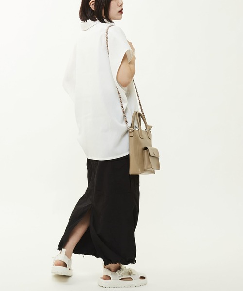 「CONVERSE TOKYO」 半袖シャツ FREE ホワイト レディース_画像7