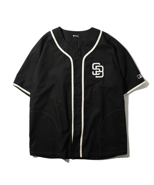「Subciety」 半袖シャツ MEDIUM ブラック メンズ_画像2