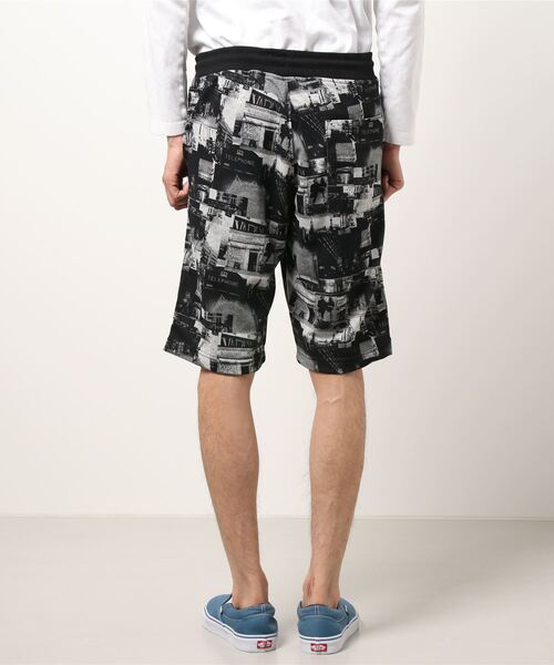 STYLEBLOCK スウェットパンツ ジャージ ミニ裏毛フォト総柄