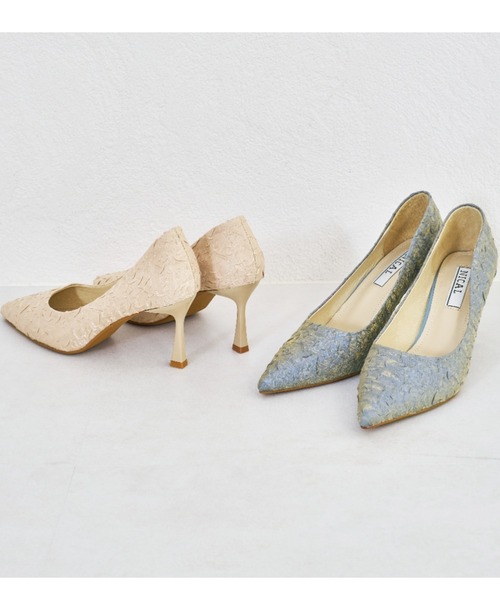 NICAL パンプス 「NICAL」サテンラメヒールパンプス/24108 : ZOZOTOWN