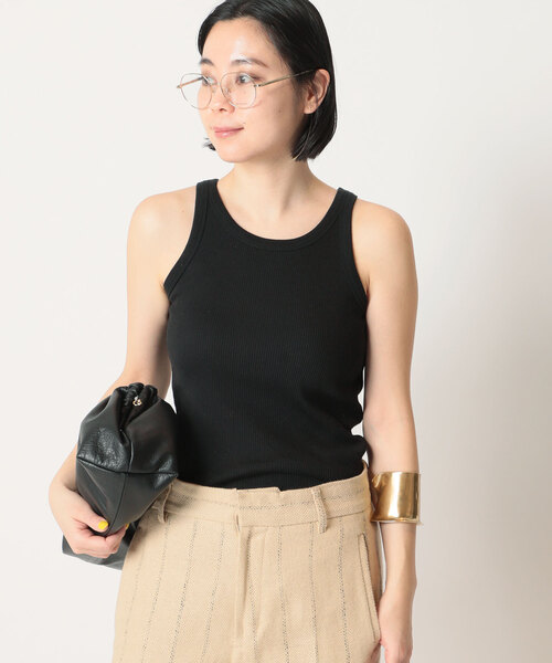 49 割引ブラック Free レディース S Mサイズ相当 別倉庫からの配送 タンクトップ Scentof コットンポリエステル リブタンクトップ トップス レディースファッション ファッションブラックfree レディース S Mサイズ相当 Solcaloja Med Ec