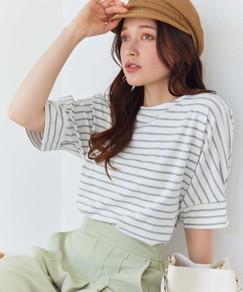 tシャツ Tシャツ ボーダータックTシャツ