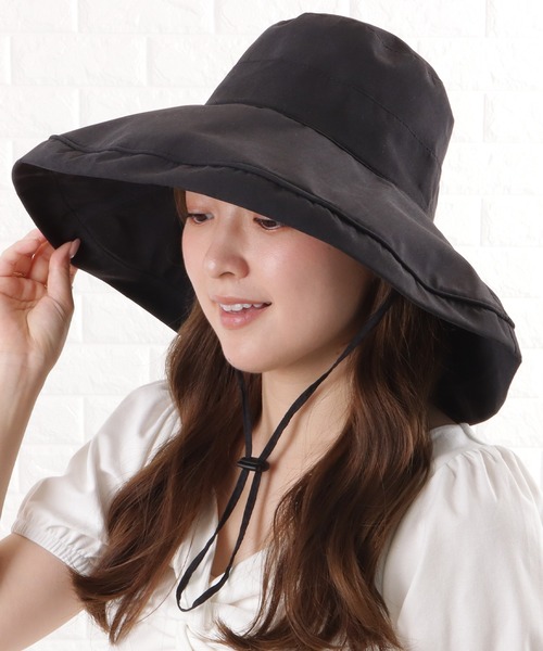 【完売品】CR 餡ブレラ　パーカー　バケットハット　ストグラ Lace Ladies 帽子 ハット ストラップ付き女優風バケットハット