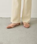 サンダル メッシュシアー ぺたんこパンプス レ...の詳細画像2