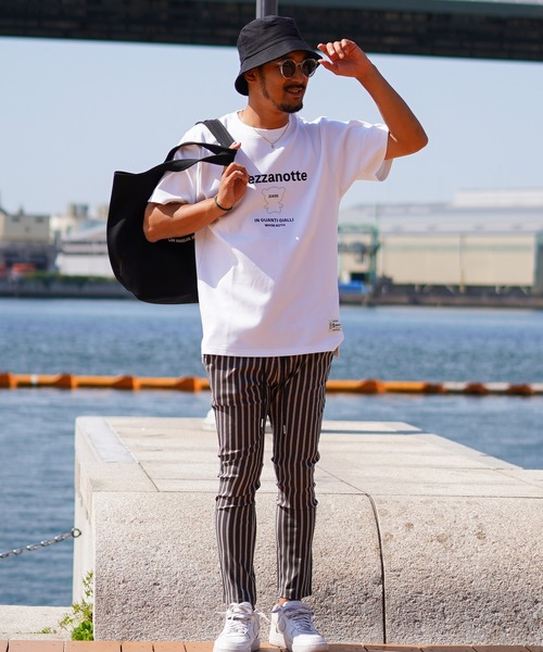 Sans limite サイドアジャスターコールストライプパンツ Sans limite サイドアジャスターコールストライプパンツ