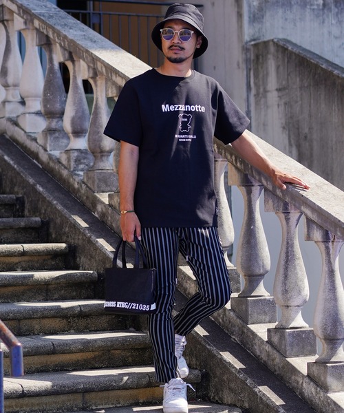 adamsJUGGLER パンツ コンフォータブルストライプロングパンツ