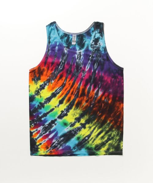 LGB タイダイ タンクトップ タンクトップ TIE DYE TANK TOP - “DIAGONAL WEB” / タイダイ