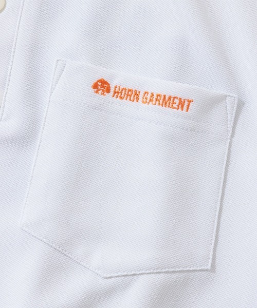 HORN GARMENT ブラック ポロシャツ 36 ブラック（黒）系 HORN GARMENT(ホーンガーメント) メンズ
