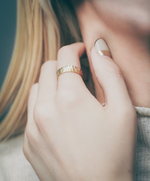 NO WAY 指輪 リング /sterling silver/フリーサイズ 錆槌目リング