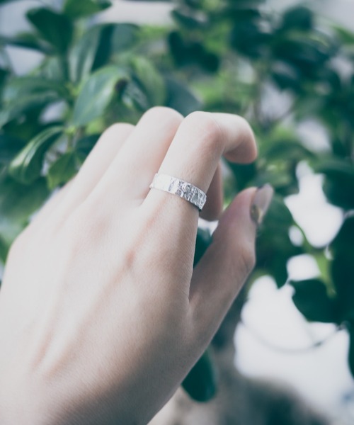 silver925 リング　Sterling silver リング NO WAY 指輪 リング /sterling silver/フリーサイズ 錆槌目リング
