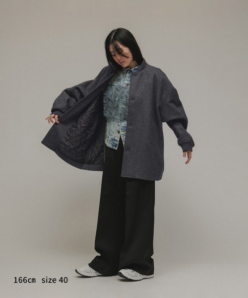 o.to.10様❤️３点☘️T14822☘️レディース スタジャン アウター M M TO R スタジャン 「OUTER」LOOSE STADIUM JACKET UNISEX