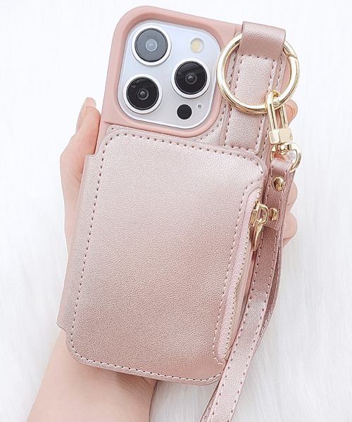 Lace Ladies スマホケース 2WAYレザー調収納付きiPhoneケース